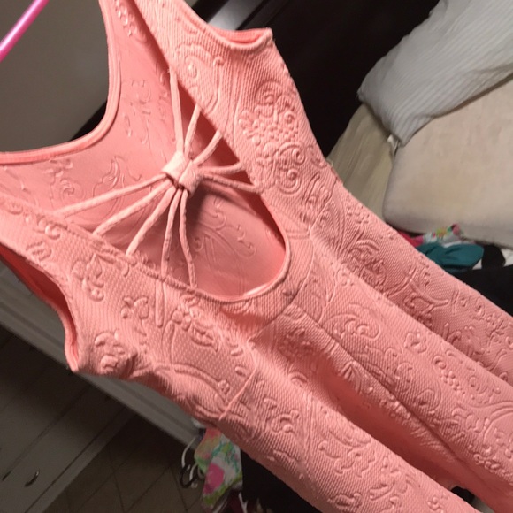 A- line dress coral - Picture 2 of 3